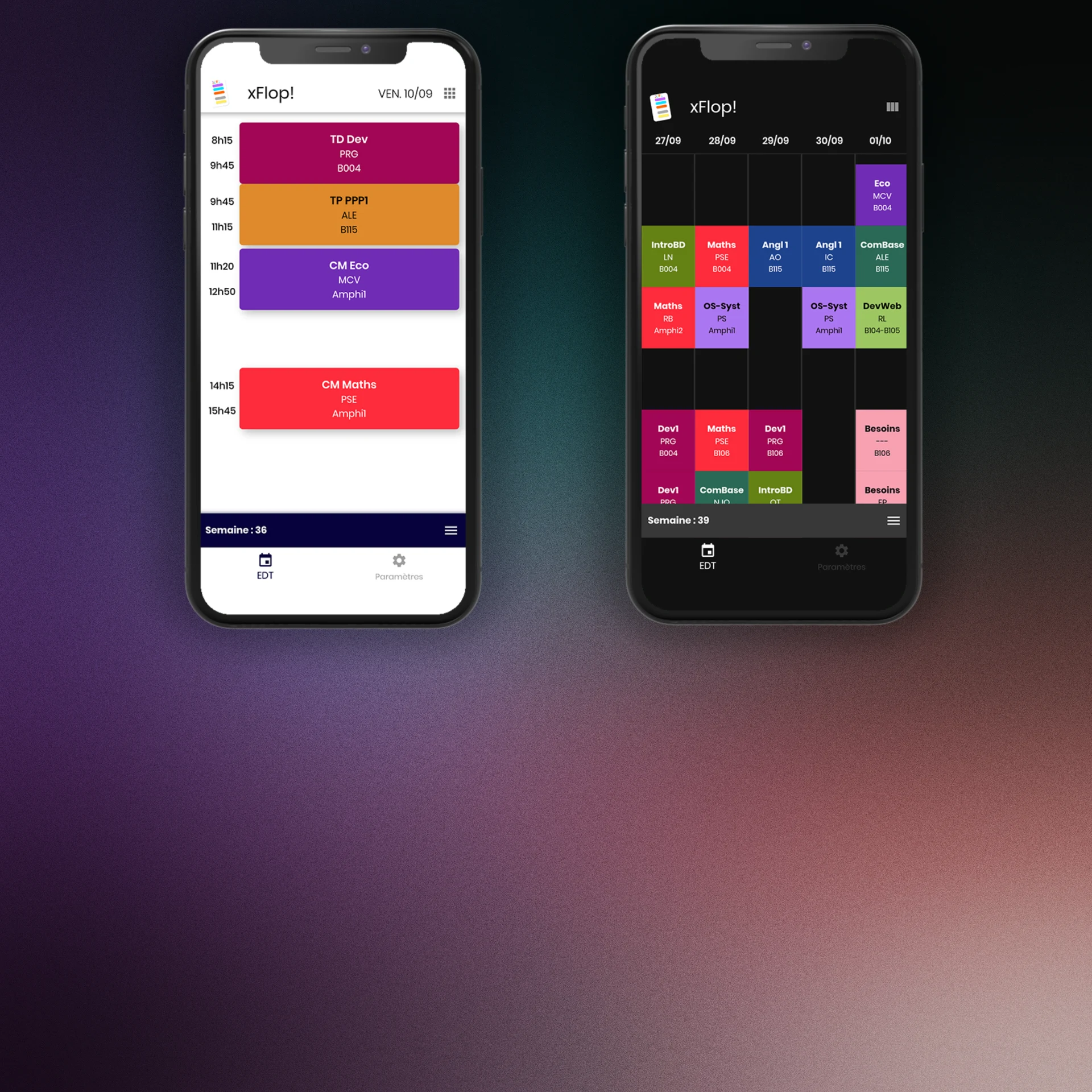 Application mobile xFlop
